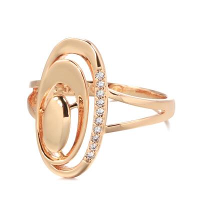 Rose Gold Big Size Rings For Women Elegant Wedding Rings ARI