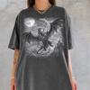Vintage Dragon 90s Style Graphic T-Shirt,Witchcore Gothic Clothing,Magic Creature Top,Vintage Medieval Fantasy Dragon Shirt