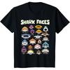 Arten von Haifischgesichtern Meerestiere der Welt Haifischliebhaber Geschenk t-Shirt Vintage Grafik-T-Shirt 100% Baumwolle Kleidung Alle Größen Oberteile
