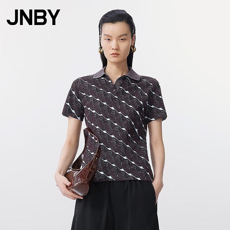 JNBY Women's 2025 Summer Polo Knit Top
