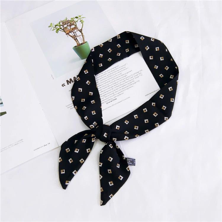 

Двухсторонний маленький шелковый шарф женский весенне-летний модный шарф осенний длинный маленький шарф двухслойный 5-90cm