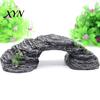 Turtle Tank Decoration Basking Platform, Rock Look Resin Baby Tortoise Climbing Ramp, Solid Platform Arched Reptiles Dock Resting Terrace for