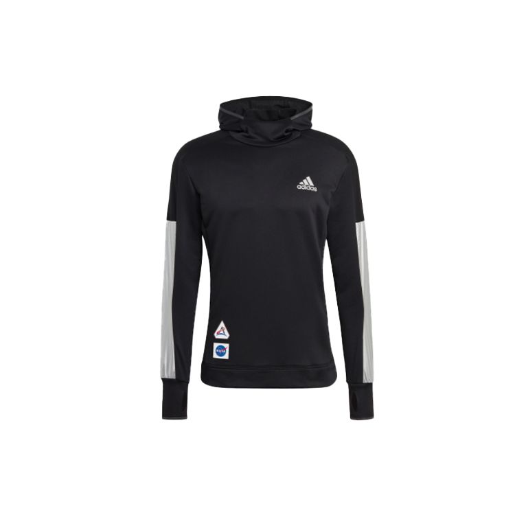 Adidas Space Running Hoodie с мужскими топами черного цвета GK6996 XS