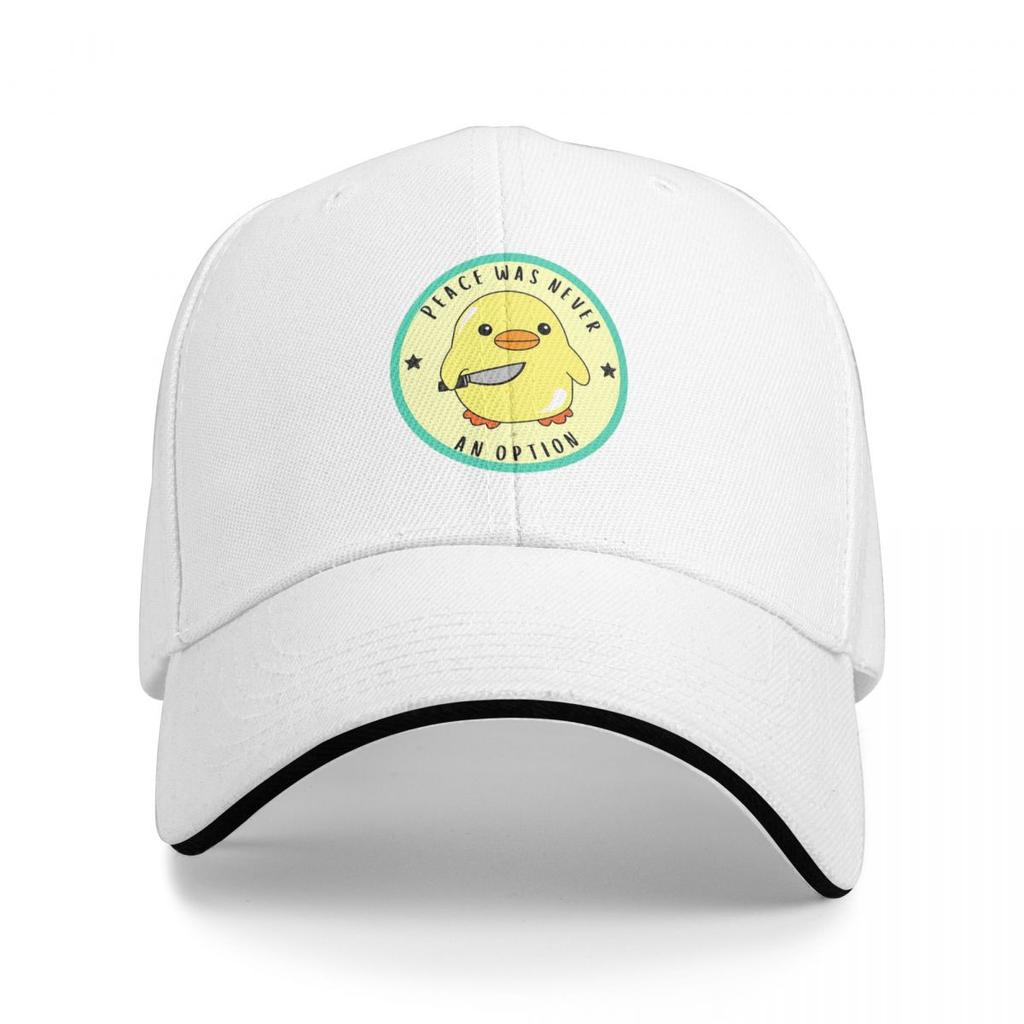 Duck Peace Was Never An Opition Printed Baseball Caps Snapback Baseball Hats Breathable Casual Casquette Outdoor Unisex