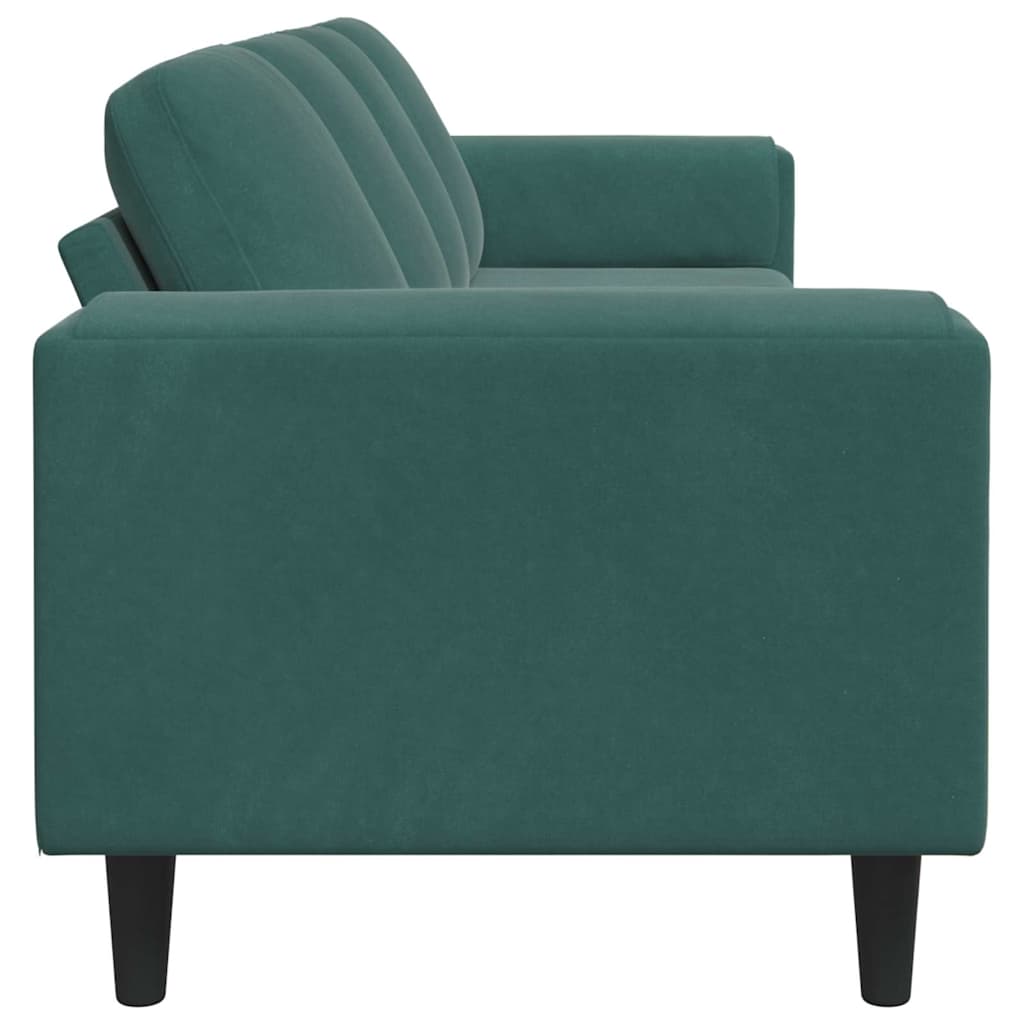 Living Room Sofa Dark Green 250 X 77 X 76 Cm