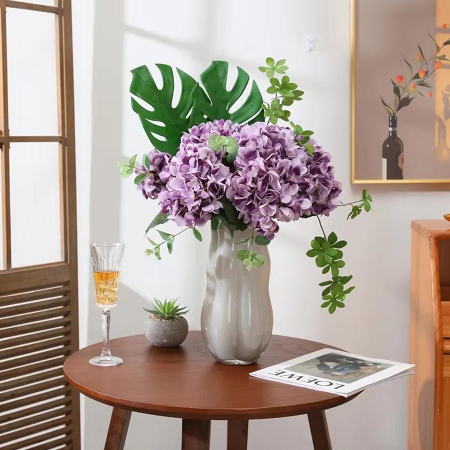 Artificial Flowers 1 Bundle Silk Hydrangea Wedding Decorative Bridal Accessories Clearance Festival Decor Vases Home Diy Bouquet