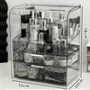 Large Capacity Dustproof Cosmetic Storage Box for Skincare, Lipstick, and Masks
