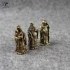 Pure Copper Fulu Shou Three Immortals Home Decorations Hollow out Lucky Star Longevity Star Antique Miscellaneous Handheld Coppe