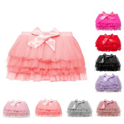 Children's Girls Skirt Solid Color Tulle Can Still Love The Little Skirt