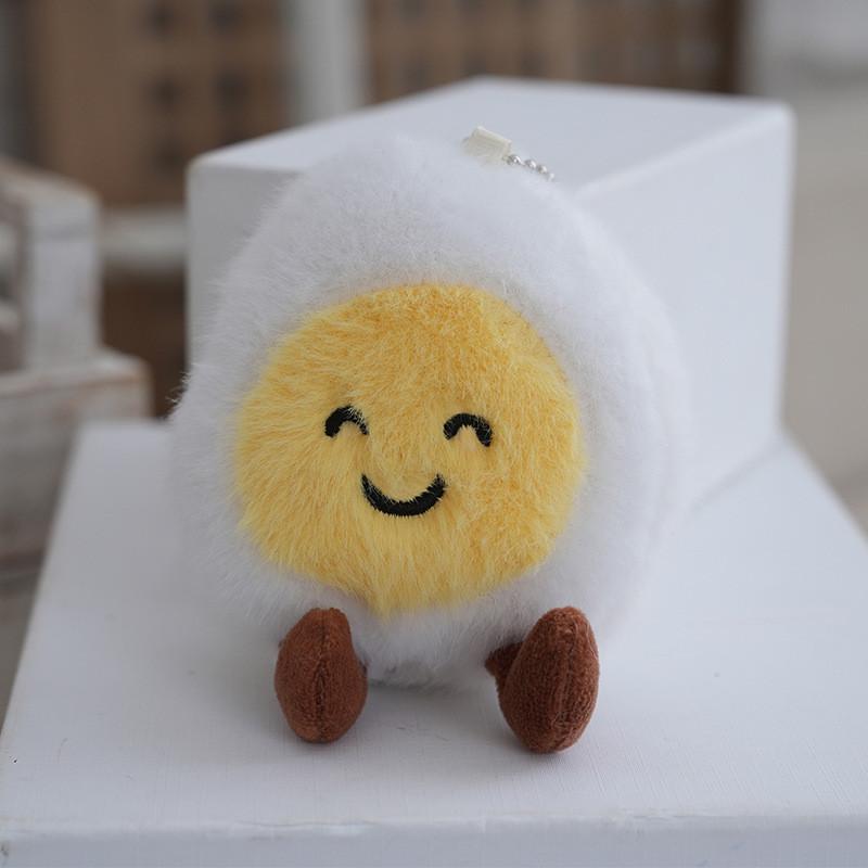 Cheerful Egg Boiled Plush Toy Pp Cotton Stuffed Animal Gift For  Decoration Bag