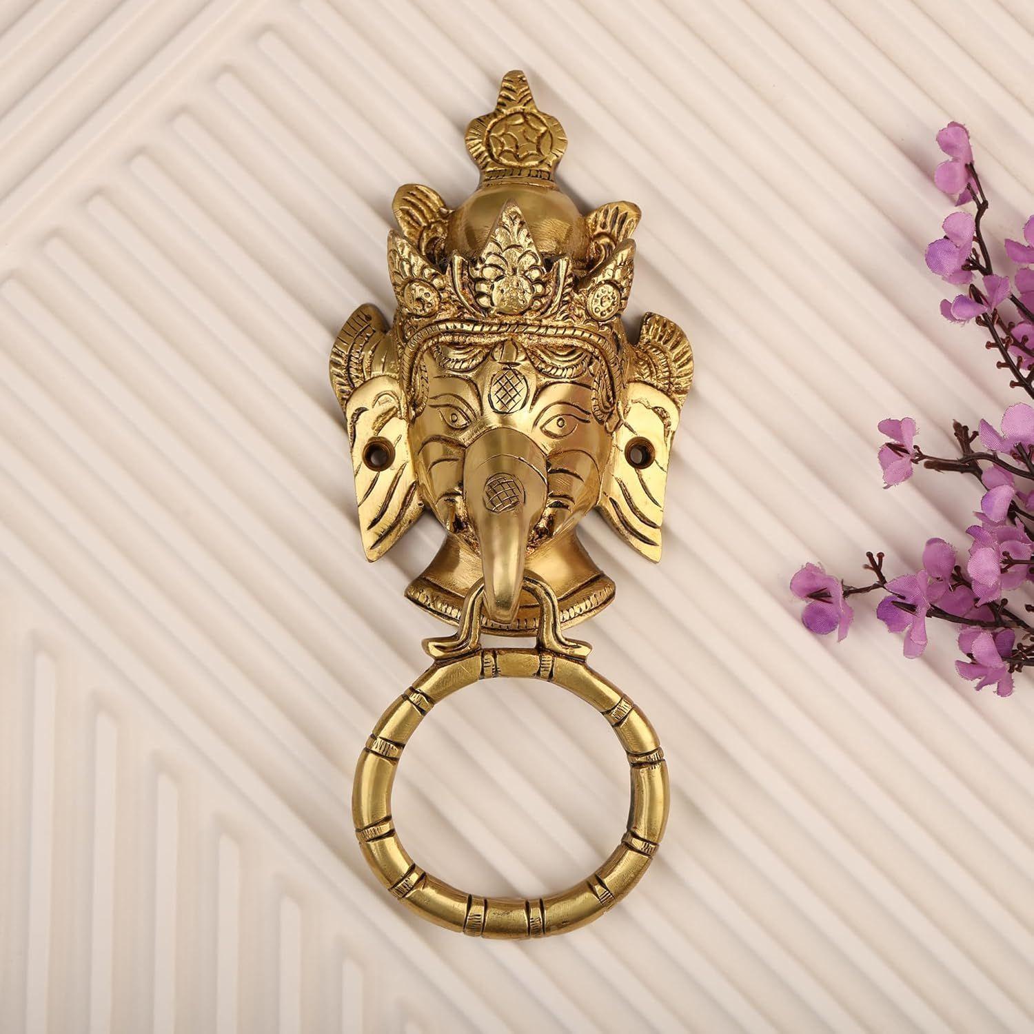 

Латунный дверной молоток в виде слона для парадной двери | Античная отделка | | Элегантный декор для входа в дом | Прочный и стильный аксессуар для входной двери (2) | Упаковка из 1 штуки