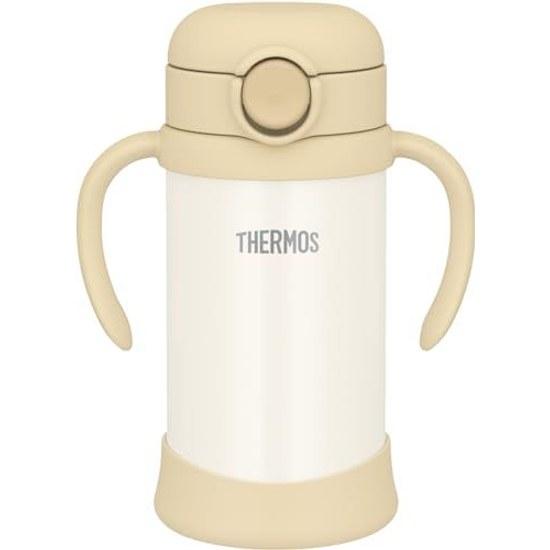 Thermos Baby Straw Mug Integrated Drinking Spout Packing 350ml Sand Beige Cold Use FJT-350 SDBE