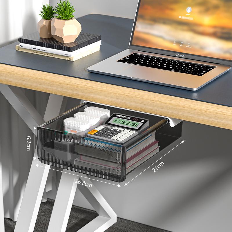 Under-Desk Invisible Stationery Drawer Organizer
