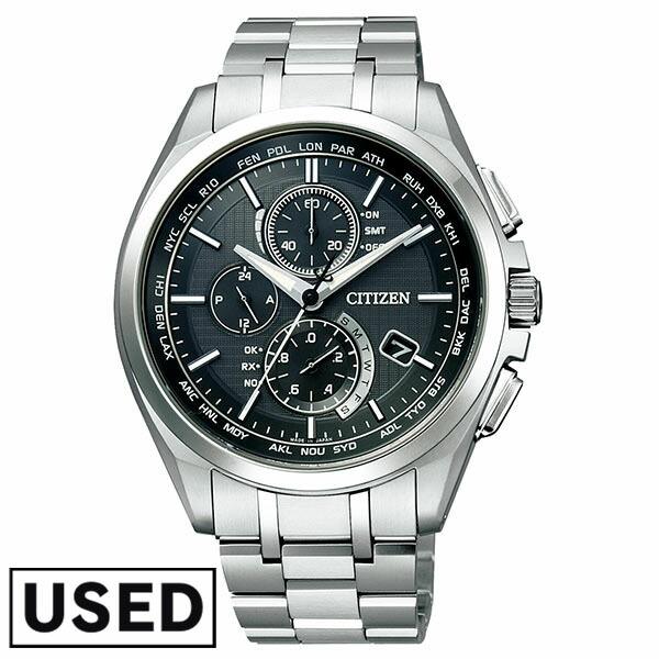

[Used] Citizen CITIZEN ATTESA Eco Drive Radio Solar Radio Watch Radio Solar Men s Watch Titanium Waterproof Black CITIZEN ATTESA AT8040-57E