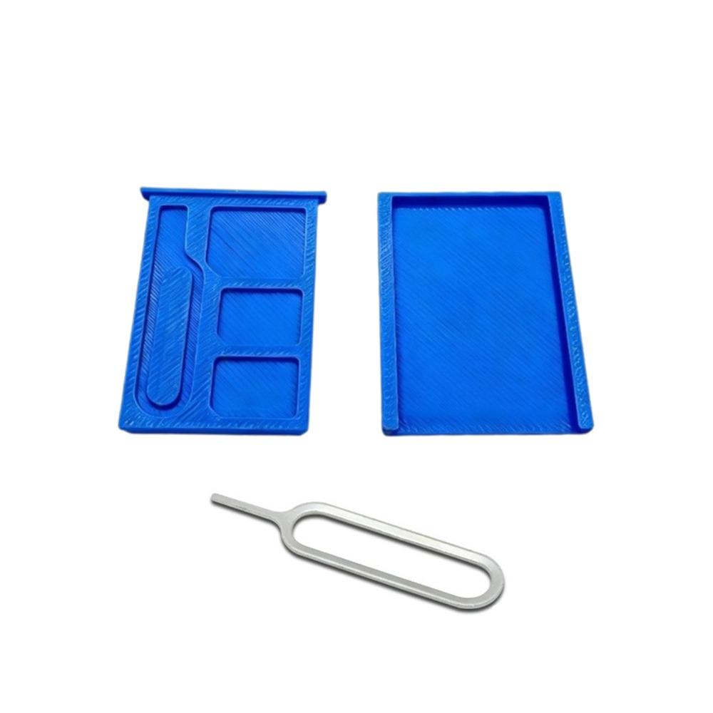 1PCS with Eject Pin 3D Printed SIM Card Storage Box Shockproof 2-Slots SIM Card Memory Card Storage 1-Slot TF Card