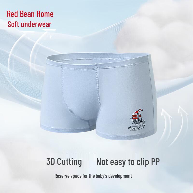 Hodohome Boys' 100% Cotton Cartoon Boxer Briefs (3-Pack)