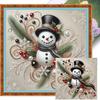 Cartoon Printed Cross Stitch Kit 40x40cm DIY 11CT Embroidery Craft Set Decor