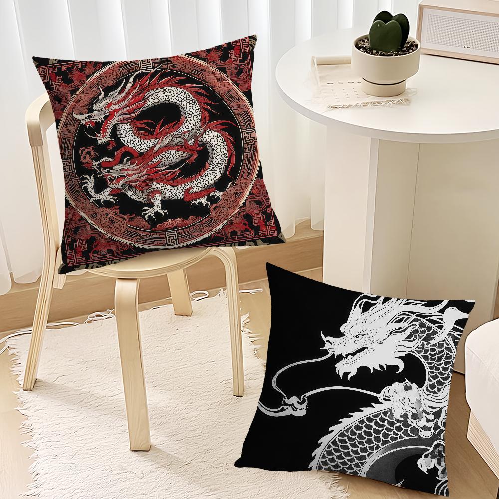 Traditional Dragon Cushion Cover Decoration Room Shop Car Best Home Office Coffee Pillow Sofa Printing Nordic Simplicity Hit