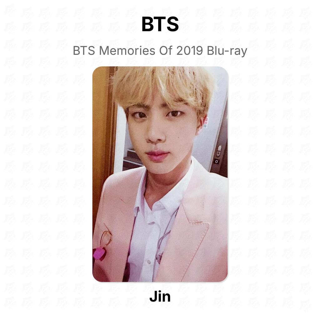 BTS Memories Of 2019 Blu-ray Official Photocard