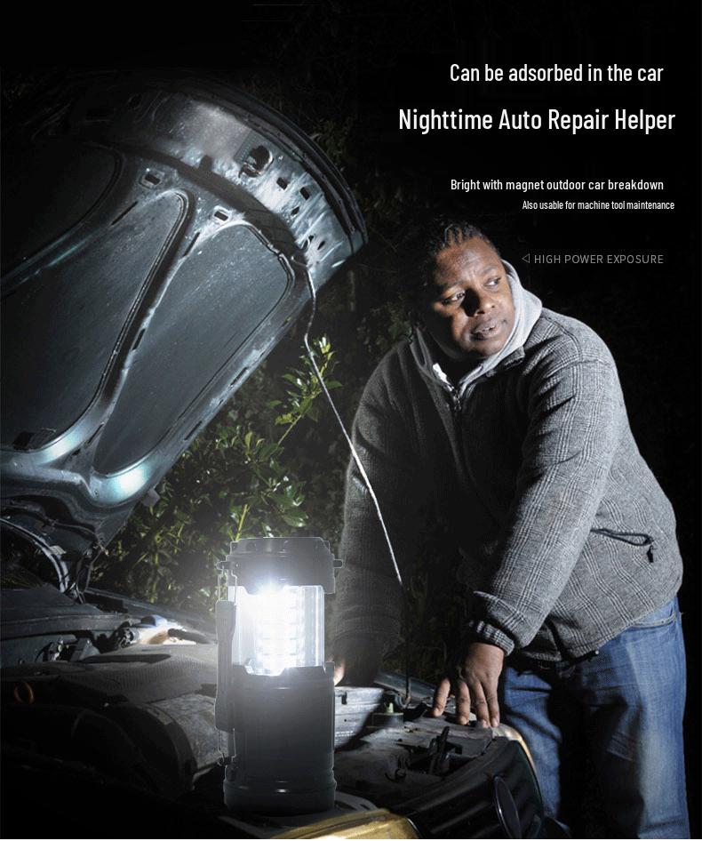 Portable LED Camping Lantern: Handheld, Pull-out Tent Light for Outdoor and Emergency Use