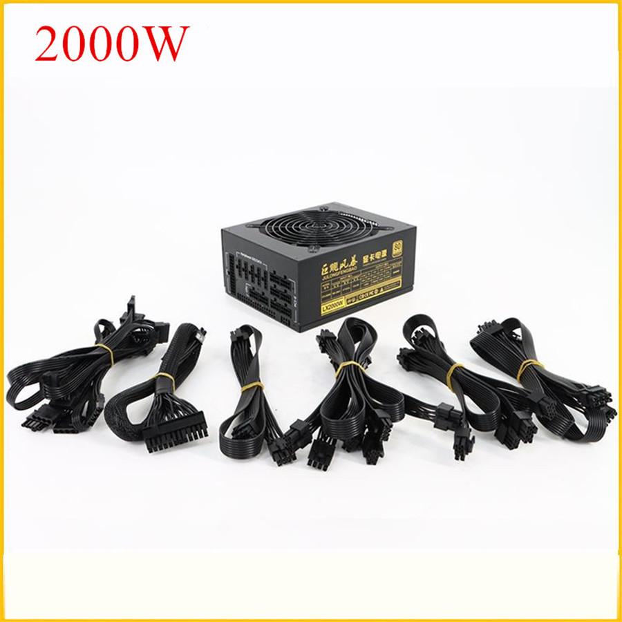2000W Full Modular ATX Mining Power Supply 90% Efficiency