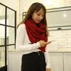 Mohair knitted scarf new fashion versatile warm imitation cashmere scarf shawl scarf