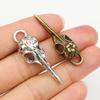 3-20pcs Skull Spider Charms Pendant Alloy Metal Crafts for Necklace Keychain Earrings DIY Jewelry Making Accessories Findings
