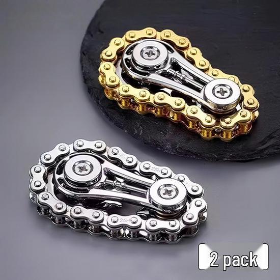 Metal Gear Linkage Fidget Spinner - Mechanical Stress Relief Toy