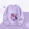Girls Sweatshirts Fashion Casual Long Sleeve Children's Kpop Demon Huntrix Hoodie Outer Wear Toddler Cartoon Printed Pullovers