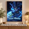 Lucario Custom Name Diamond Painting Personalized 5D Full Drill DIY Diamond Art Home Decor