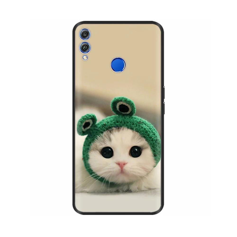 Shockproof Cover For Honor 8X Case Soft TPU Silicone Back Cover For Huawei Honor 8X Cases Honor8X Animals Painted Cover Fundas