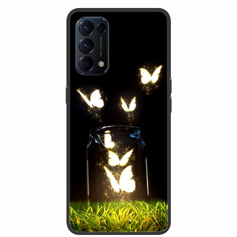 Funda Für OPPO A74 Telefon Fall Abdeckung Schwarz Silikon Weiche Rückseitige Abdeckung Fall Für OPPO A74 F19 A54 Fall Coque für OPPO A74 EINE 74 Fall