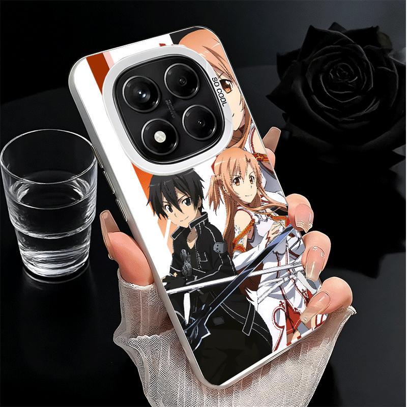 Anime Sword Art Online SAO Soft Phone Case for Xiaomi Redmi Note 13 14 15 Pro Plus 12S 12 11S 11 11T 10S 10 Shockproof Cover Bac