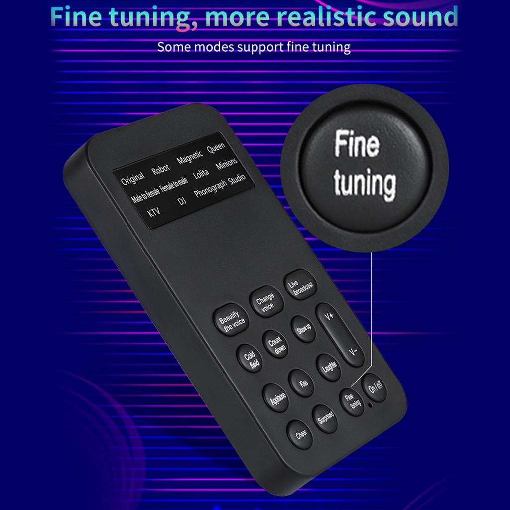 Male To Female Sound Changer Game Live Broadcast Phone Computer Universal Mini Sound Card