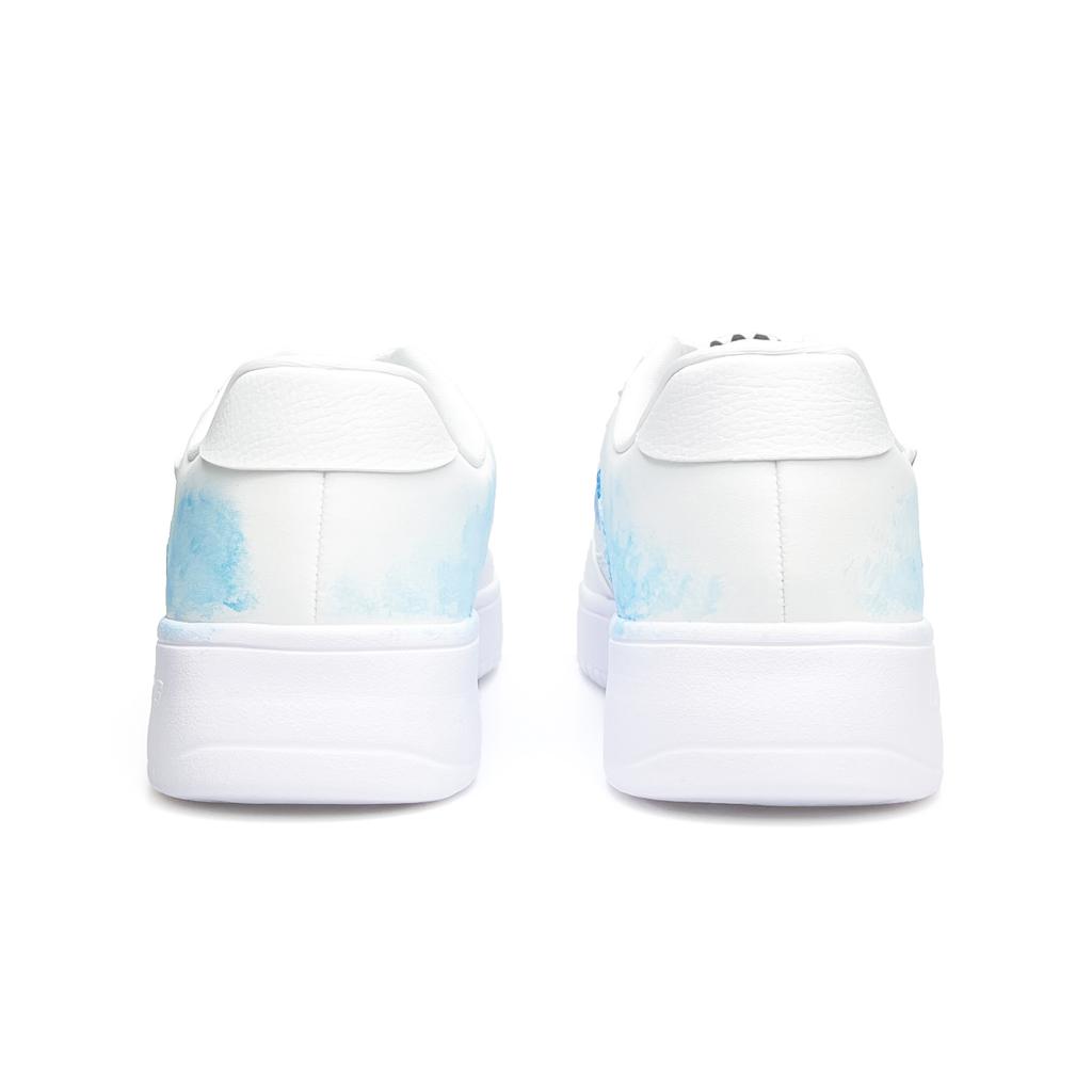 Li Ning Floating Boat Cushioning Abrasion Resistant Lightweight Low top Skateboard Shoes Unisex White AGCS419-1(Team920-)