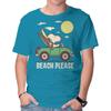 Unisex Crew Neck T-Shirt Beach Please Graphic Short Sleeve Casual Tee