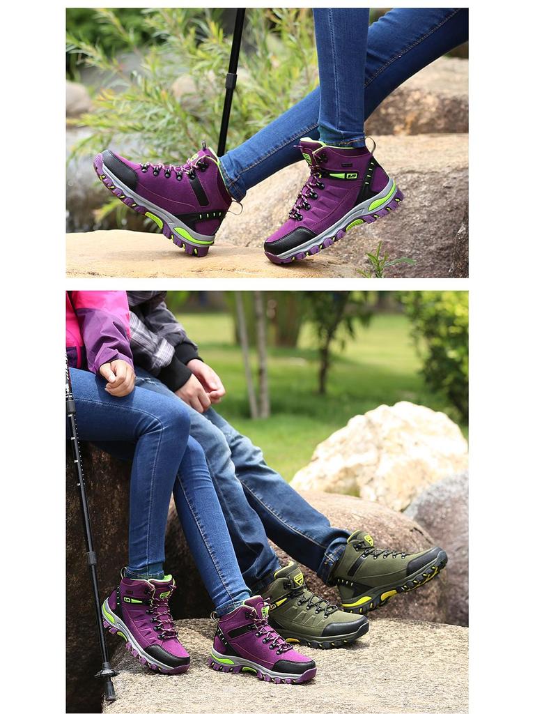 Unisex High-Top Hiking Shoes for Autumn and Winter, Large Size, Fashionable Work Shoes, Outdoor Sports.