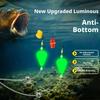 Montagem de Anzol Luminoso para Pesca de Carpa com Contrapeso Inferior, Equipamento de Pesca Atualizado com Chumbada Suspensa e Boias Pronto para Uso