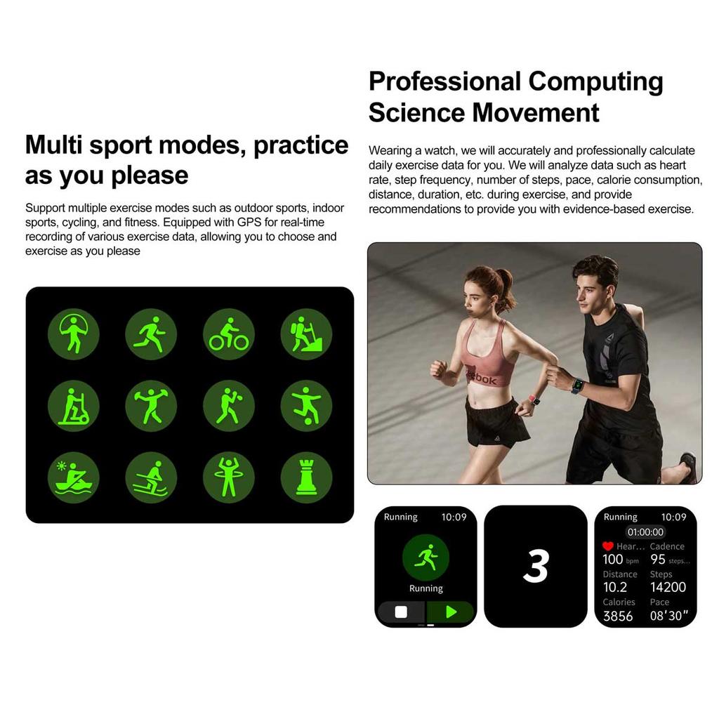 1.85-inch AMOLED Screen Smart Watch Women Bluetooth Call NFC Heart Rate Blood Pressure Blood oxygen Lady Sleep Smartwatches 2026