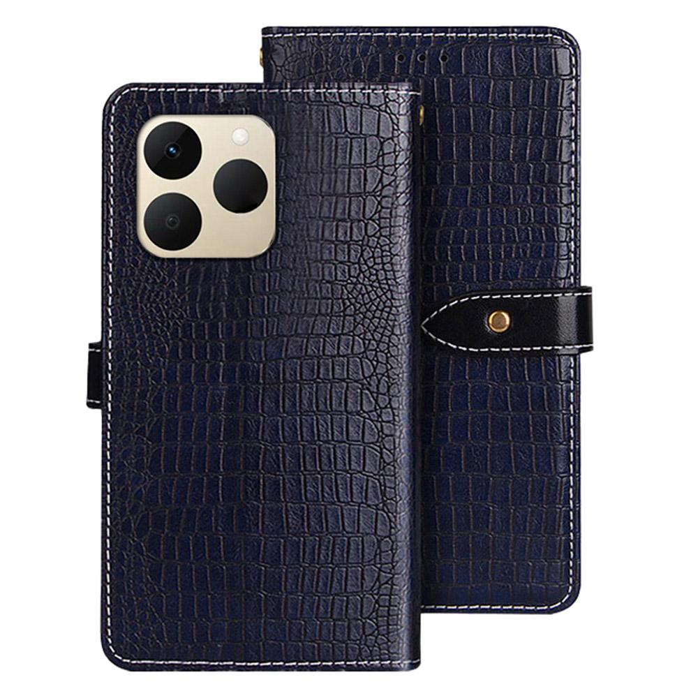 IDEWEI For Realme 15T 5G Case Crocodile Texture PU Leather Flip Phone Cover