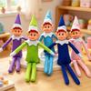 Elf pe raft Elful Crăciunului Păpușă Decor Figurină din Fetru Pentru Expoziție de Sărbători
