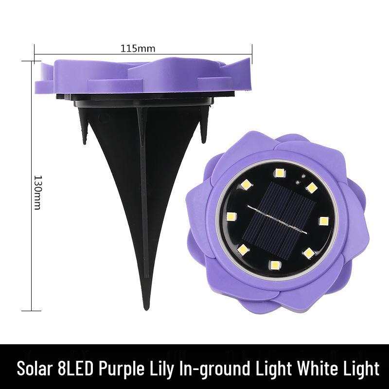 Solar Petal LED Waterproof Garden Stake Light