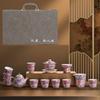 Souvenir Enamel Color Wanhua Ceramic Kung Fu Tea Set Creative Annual Meeting Gifts High-end Guochao Tea Ware Teacup