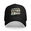 Titties And Beer Funny Sandwich Caps Unisex Baseball Cap St Patricks Day  Sandwich Hat Adjustable Snapback Cap Summer Hat