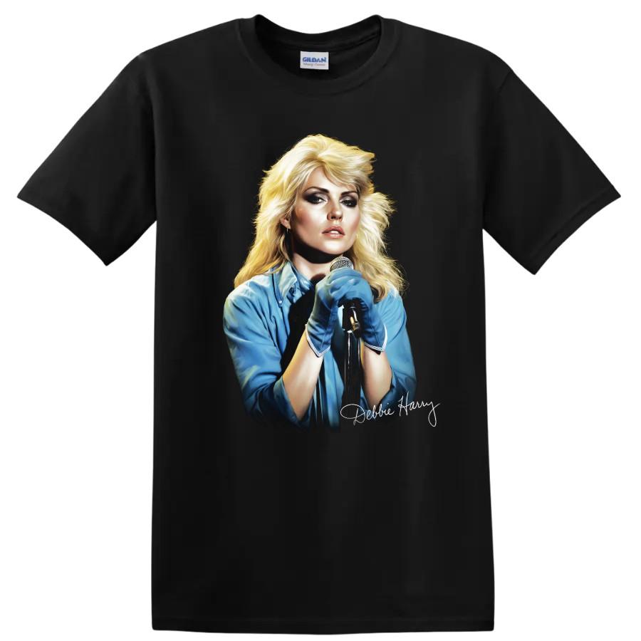 Debbie Harry Rock Music Poster Portrait T Shirt Blondie Style Tee