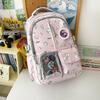 Schoolbag Fashion Cartoon Printed Backpack Female Middle and High School Student School Bag Large Capacity Lightweight Cute Girl Casual Backpack