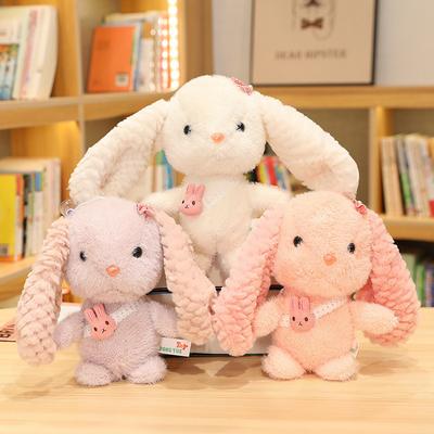 20CM New Creative Stuffed Animals Kids Mini Long Ear Bunny Rabbit Plushie Dolls Cartoon Animal Plush Toys Children Birthday Gift