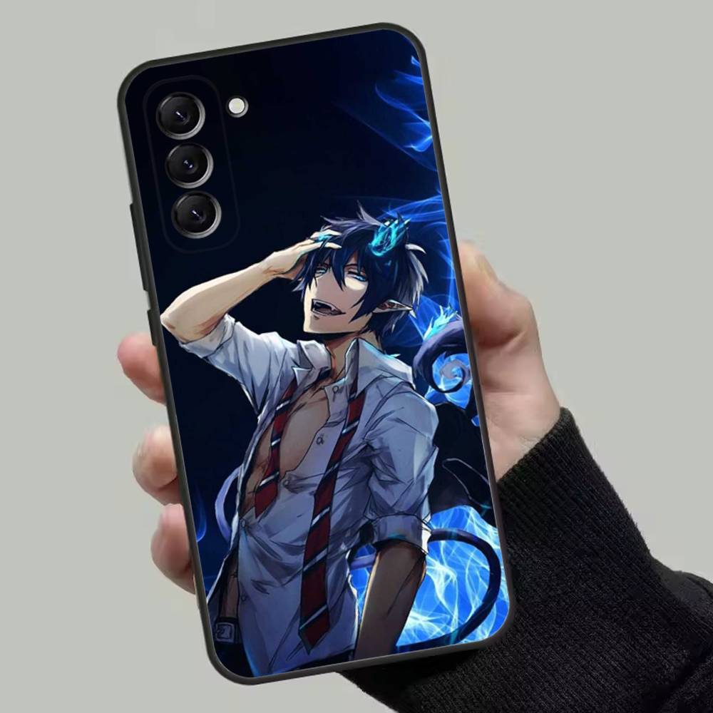 Anime Blue Exorcist Phone Case For Samsung Galaxy A13,A21s,A22,A31,A32,A52,A53,A71,A80,Soft Black Shell