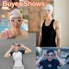 Adult Swim Goggle Cap Unisex HD Anti-fog Swimming Goggle Set Waterproof Silicone Swim Glasses with Earplugs Anti-UV Swim Eyewear