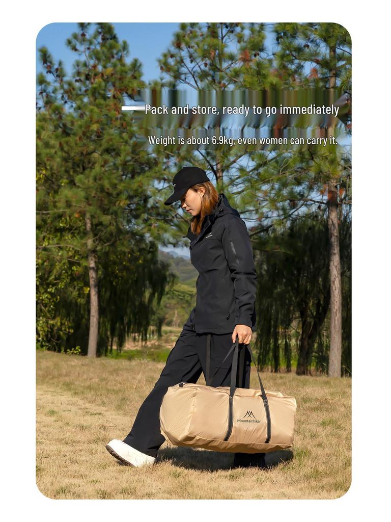 Inflatable Dome Canopy: Oxford Cloth, Silver-Coated, Sun-Protected, No-Assembly Camping Tent